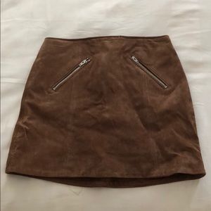 BlankNYC coffee colored suede skirt. Brand NEW!